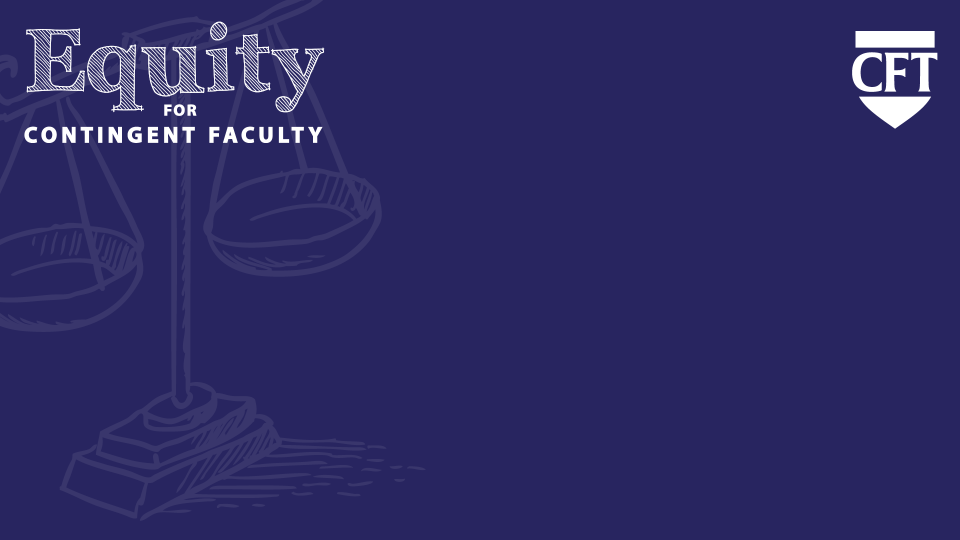 Equity for Contingent Faculty - navy